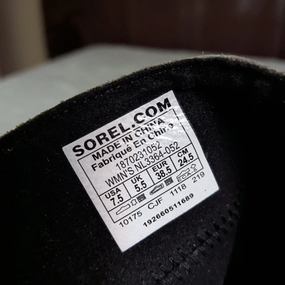 Sorel Womens Joan of Arctic II Wedge Boots Womens Size 7.5 Waterproof Gray Boho
